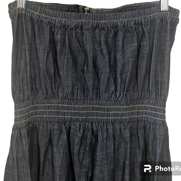 Baby Phat Strapless Denim Cargo Jumpsuit Size 13/15 - Picture 7 of 9